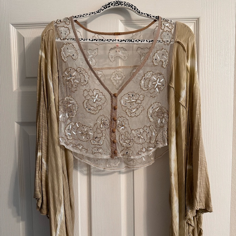 Free People Shrug with Sequin Detail